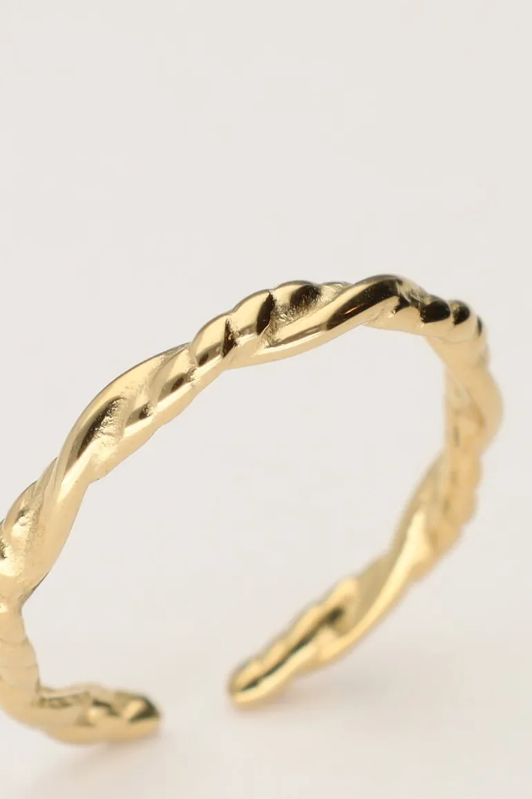 Vintage Ring Met Grote Twist