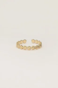 Vintage Ring Met Kleine Bloemetjes