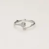 Vintage Ring Met Platte Roos