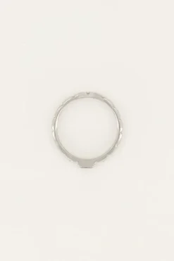 Vintage Ring Transparante Rechthoek