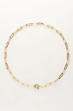 Vintage Schakelketting Met Slotje