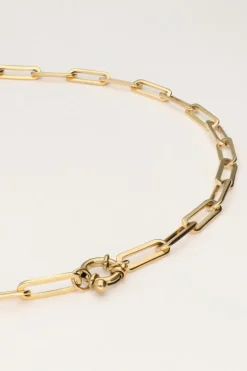 Vintage Schakelketting Met Slotje