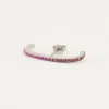 Vintage Suspender Oorbel Roze Kristal