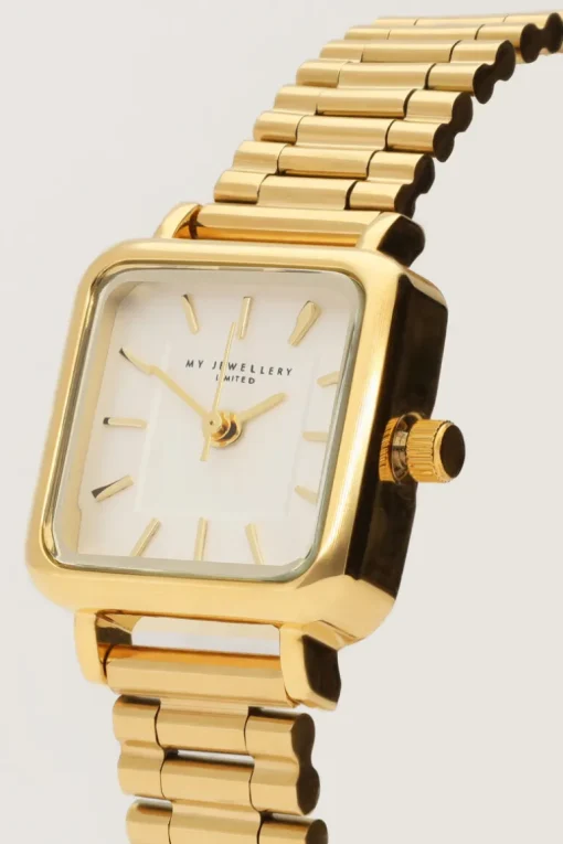 Vintage Vierkant Horloge Met Schakelband
