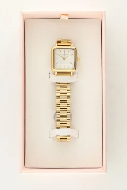 Vintage Vierkant Horloge Met Schakelband