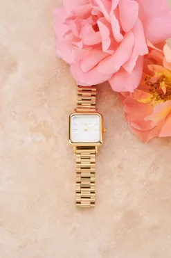 Vintage Vierkant Horloge Met Schakelband