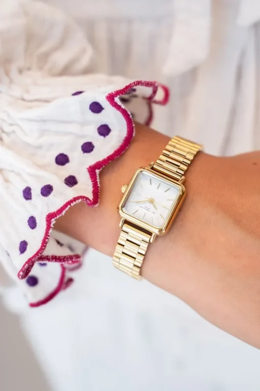 Vintage Vierkant Horloge Met Schakelband