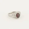 Vintage Zegelring Rode Steen
