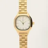Vintage Zeshoekig Horloge Met Schakelband