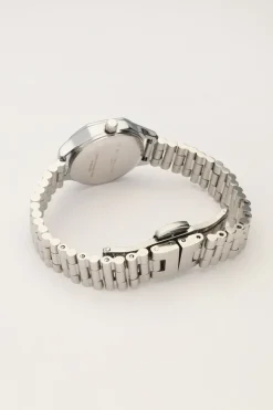 Vintage Zeshoekig Horloge Met Schakelband