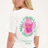 Wit T-shirt "Ciao Bella"