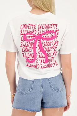 Wit T-shirt ''La Coquette''