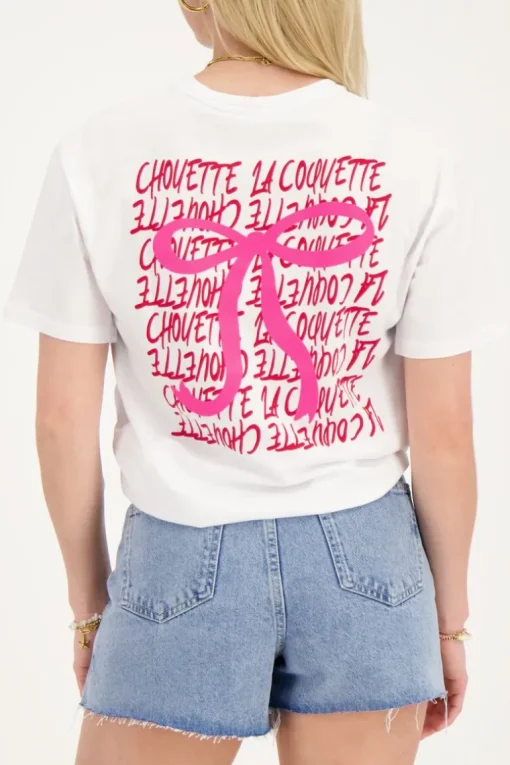 Wit T-shirt ''La Coquette''