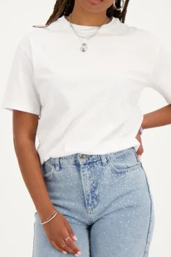 Wit T-shirt ''La Coquette''