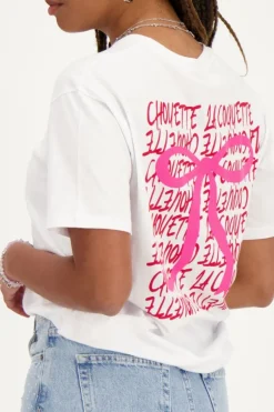 Wit T-shirt ''La Coquette''