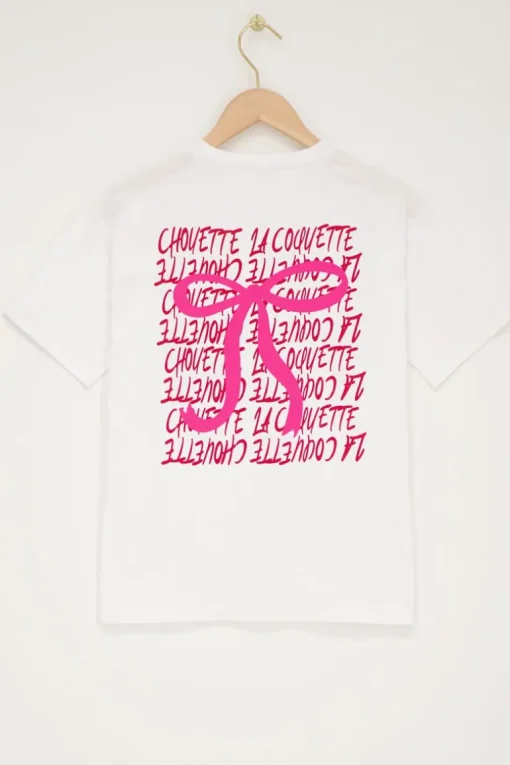 Wit T-shirt ''La Coquette''