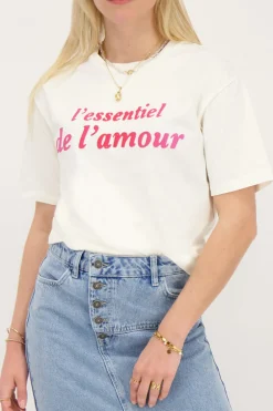 Wit T-shirt L'essentiel De Amour