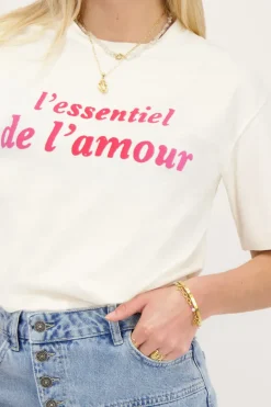 Wit T-shirt L'essentiel De Amour