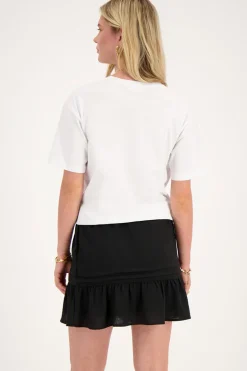 Wit T-shirt Met 