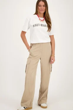 Wit T-shirt Met Panterprint 