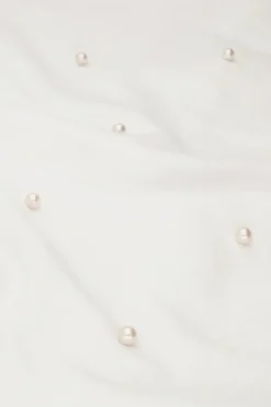 Wit T-shirt Met Parels