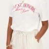 Wit T-shirt Met Rode ''Rue St. Honoré''