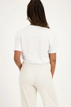 Wit T-shirt Met Rode ''Rue St. Honoré''