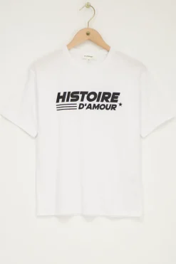 Wit T-shirt Met Zwarte 