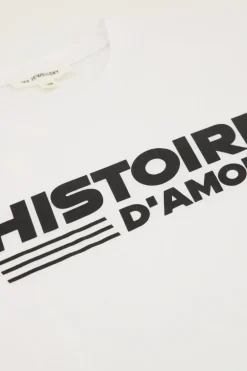 Wit T-shirt Met Zwarte 