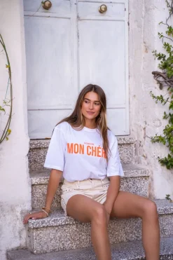 Wit T-shirt Mon Chéri