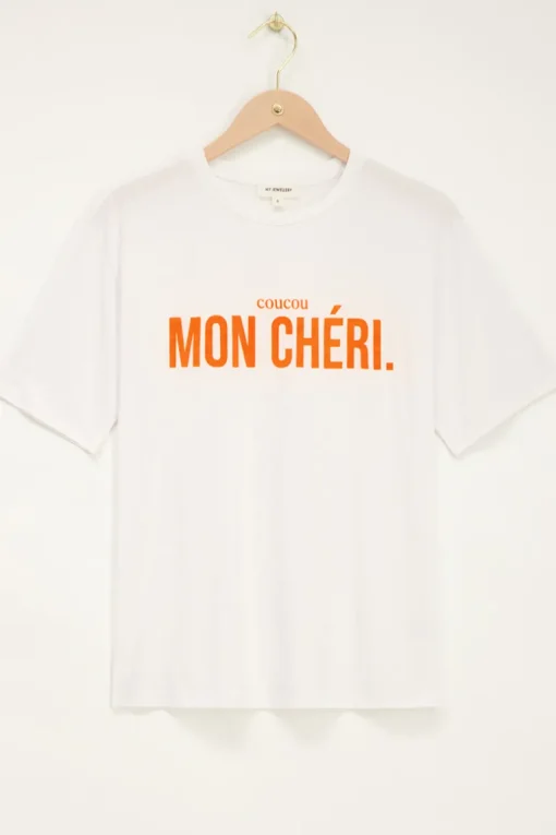Wit T-shirt Mon Chéri