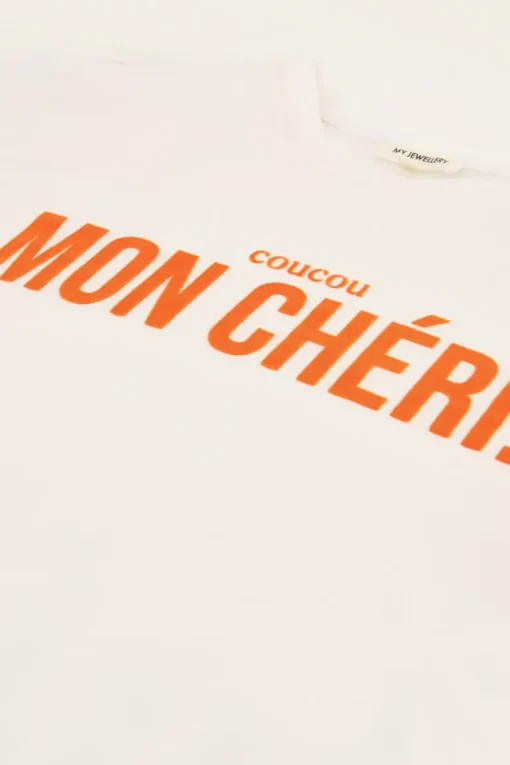 Wit T-shirt Mon Chéri