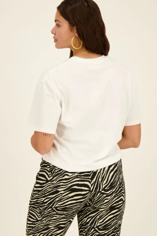 Wit T-shirt Oui Mais Non