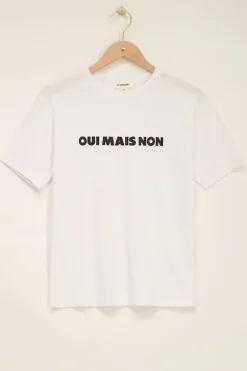 Wit T-shirt Oui Mais Non