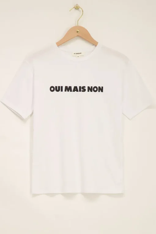 Wit T-shirt Oui Mais Non