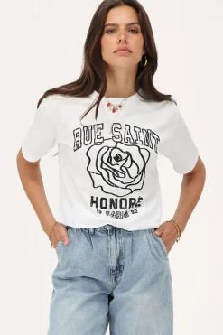 Wit T-shirt "Rue Saint Honore"