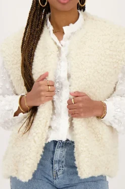 Witte Blouse Met All-over Embroidery