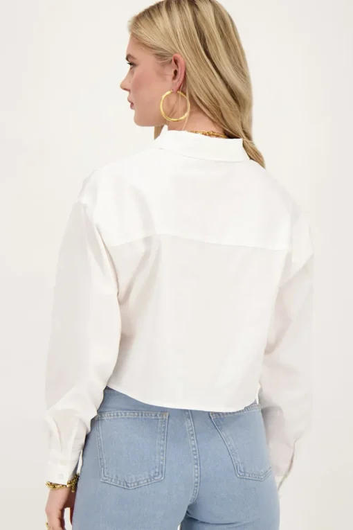 Witte Cropped Blouse