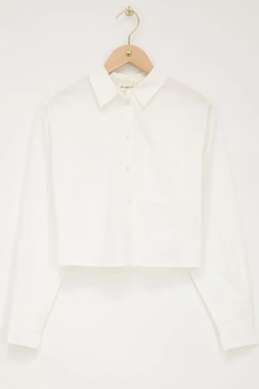 Witte Cropped Blouse