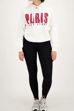 Witte Hoodie Paris Love Story