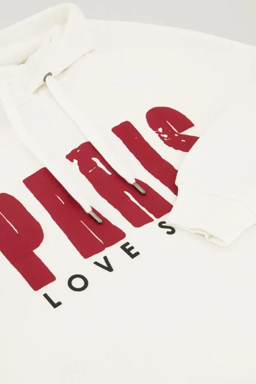 Witte Hoodie Paris Love Story