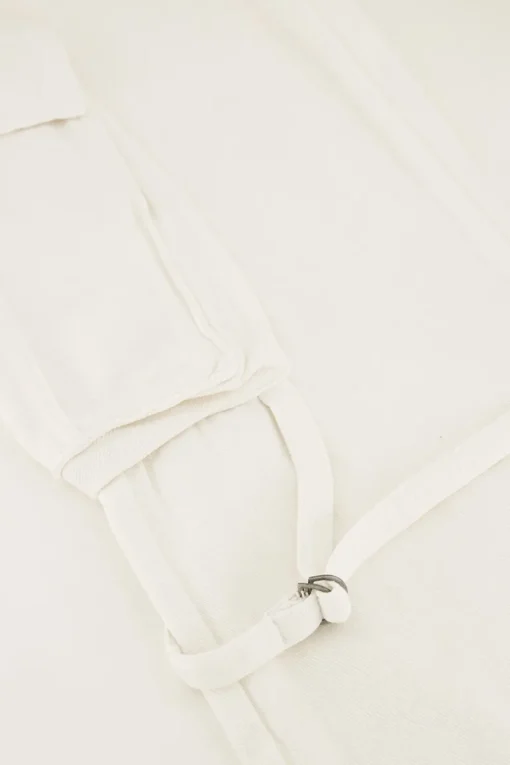 Witte Jeans Met Cargo Zakken
