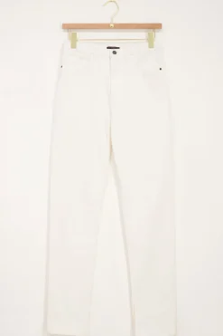 Witte Jeans Met Split