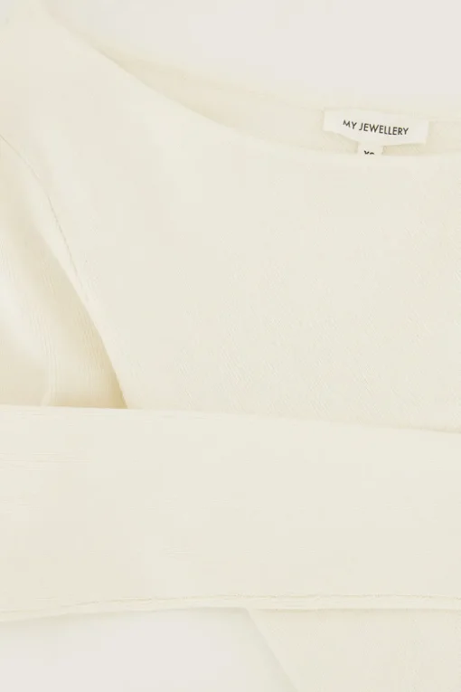 Witte One-shoulder Top