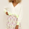 Witte Rok Met Gekleurde Boho Print