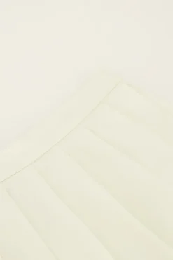 Witte Skort Met Plissé