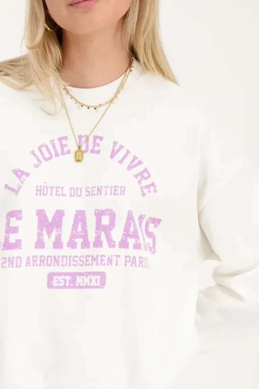 Witte Sweater Le Marais