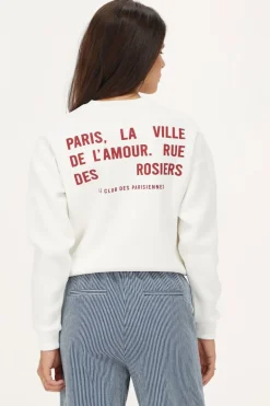 Witte Sweater "Paris La Ville"