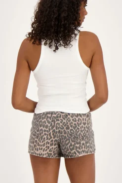 Witte Tanktop Met Twee Strikjes