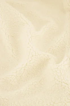 Witte Teddy Gilet Met Knopen